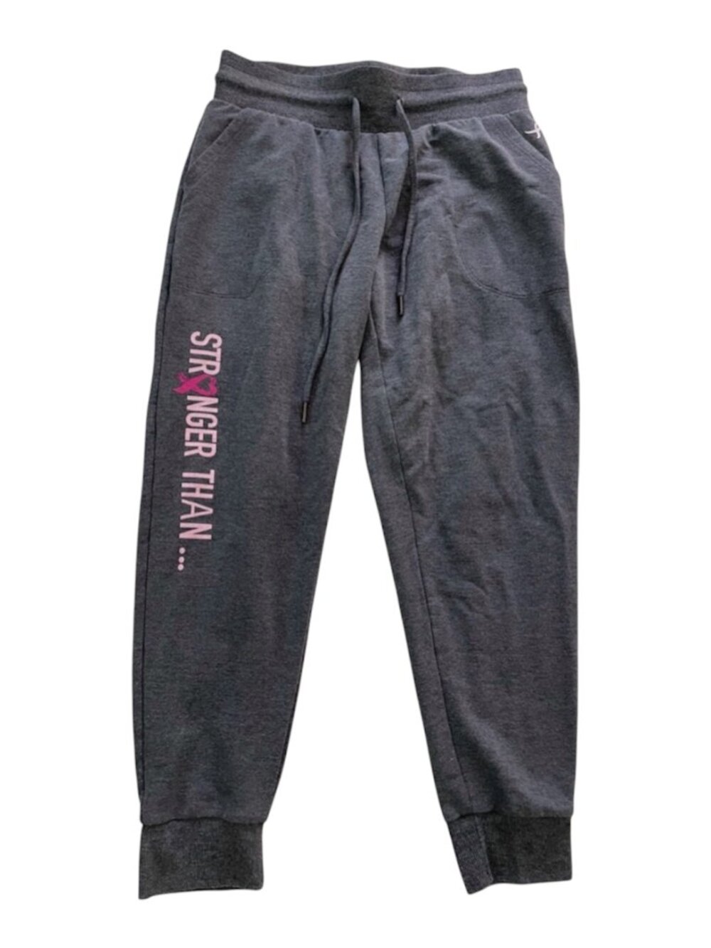 Breast Cancer Awareness Susan G Komen Gray Sweat Pants Small